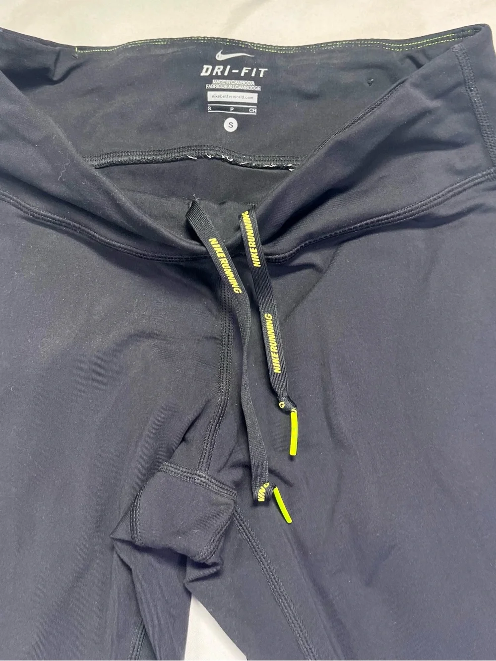 Nike Black Dri-Fit Running Leggings - Small